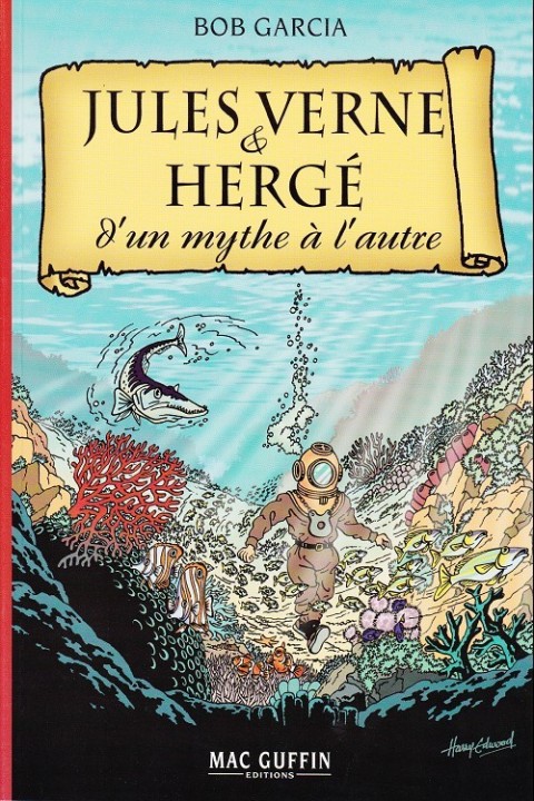 Couverture de l'album Jules Verne & Hergé D'un mythe à l'autre