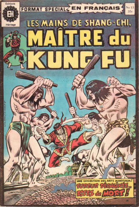 Couverture de l'album Les Mains de Shang-Chi, maître du Kung-Fu N° 13 Confrontation