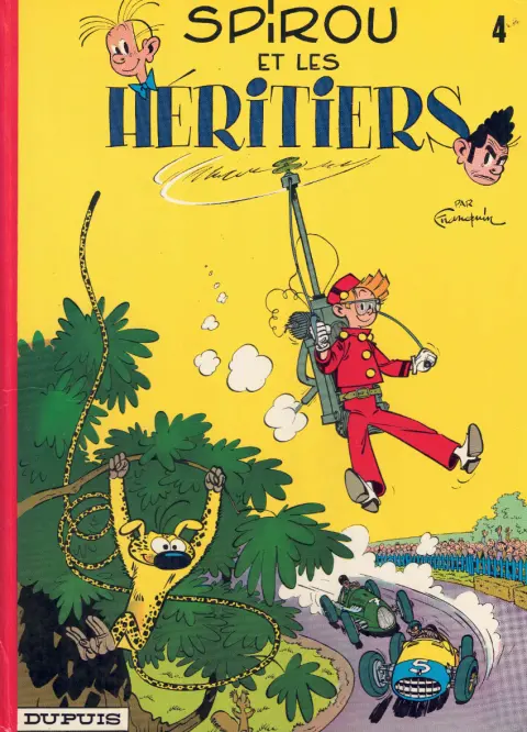 Couverture de l'album Spirou et Fantasio Tome 4 Spirou et les héritiers