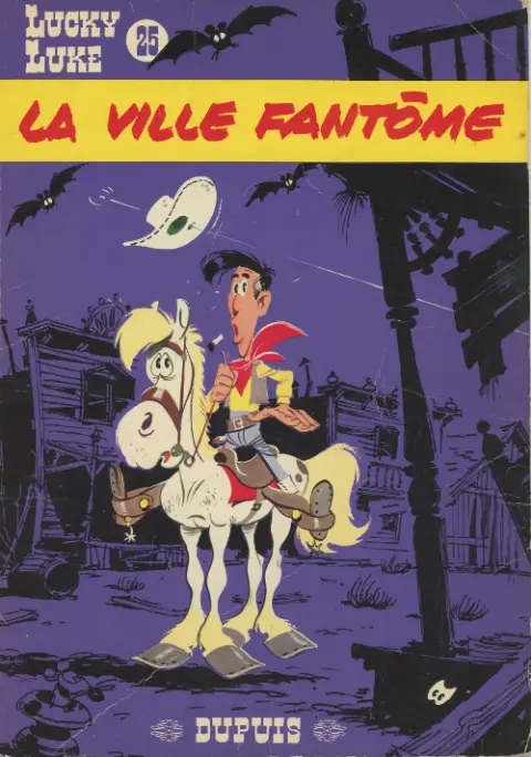 Couverture de l'album Lucky Luke Tome 25 La ville fantôme