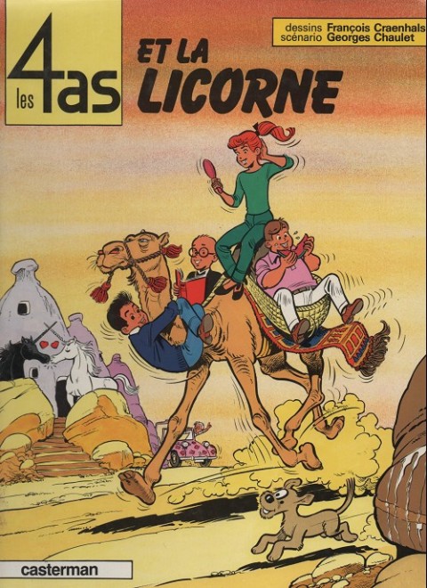 Couverture de l'album Les 4 as Tome 18 Les 4 as et la licorne