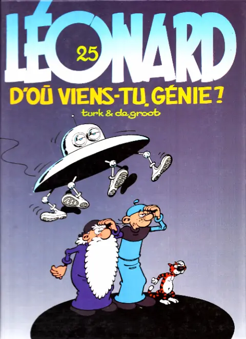Couverture de l'album Léonard Tome 25 D'où viens-tu, génie ?