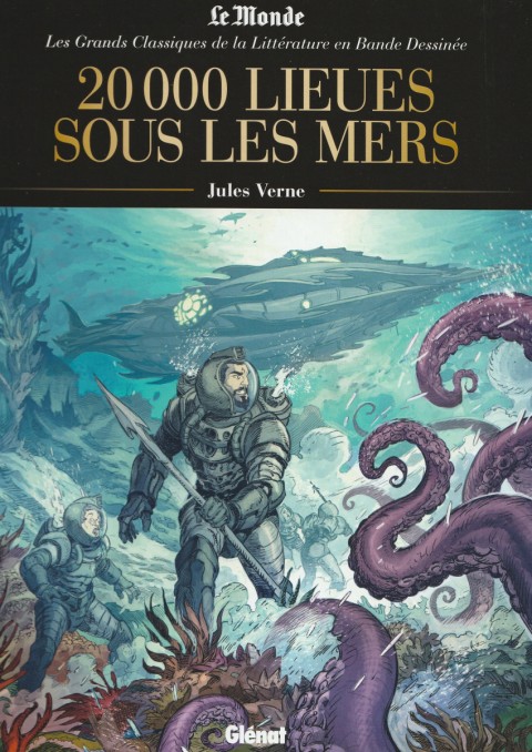 Couverture de l'album Les Grands Classiques de la littérature en bande dessinée Tome 34 20 000 Lieues Sous les Mers