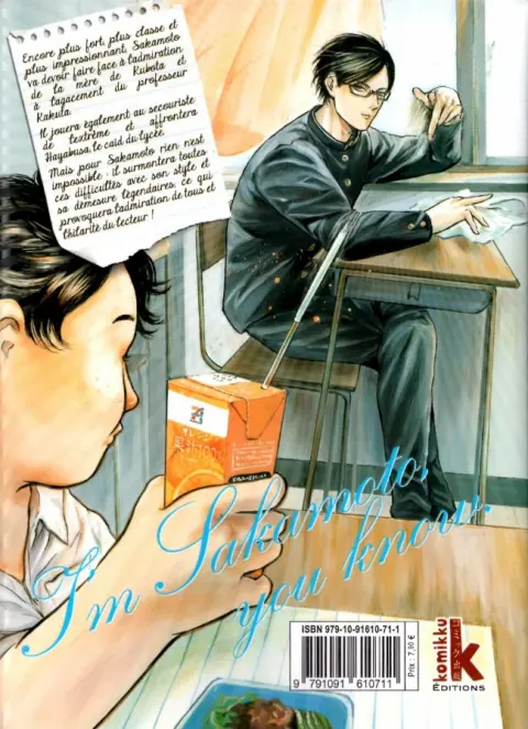 Verso de l'album Sakamoto, pour vous servir ! 2