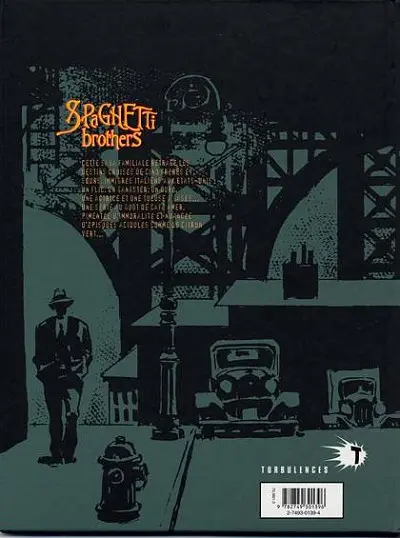 Verso de l'album Spaghetti Brothers Version en couleur Tome 4