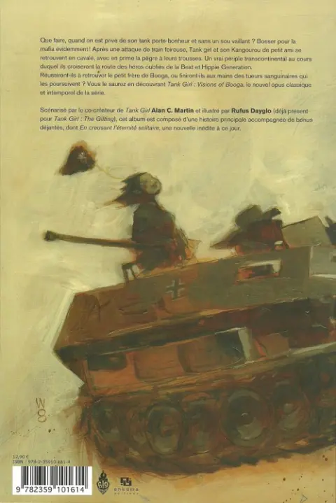 Verso de l'album Tank Girl Tome 6 Visions of Booga