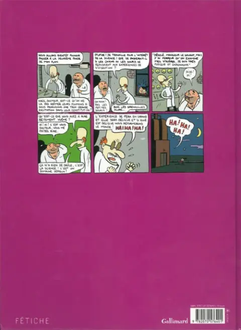 Verso de l'album Une fantaisie du docteur Ox