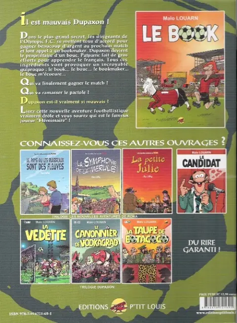 Verso de l'album La Vedette Tome 4 Le Book