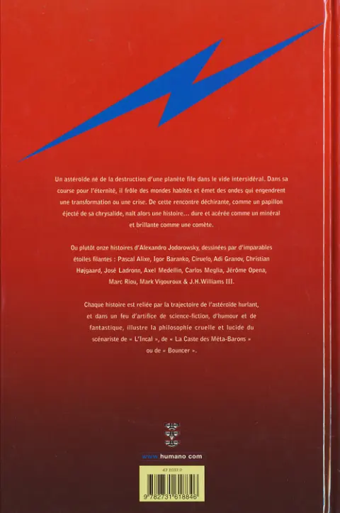 Verso de l'album Astéroïde hurlant