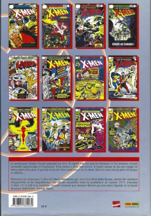 Verso de l'album X-Men L'intégrale Tome 3 1979