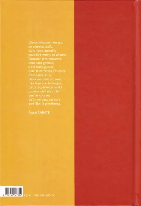 Verso de l'album L'Atelier
