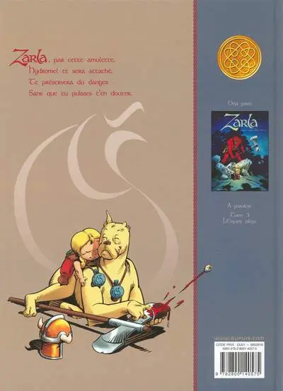 Verso de l'album Zarla Tome 2 Le dragon blanc