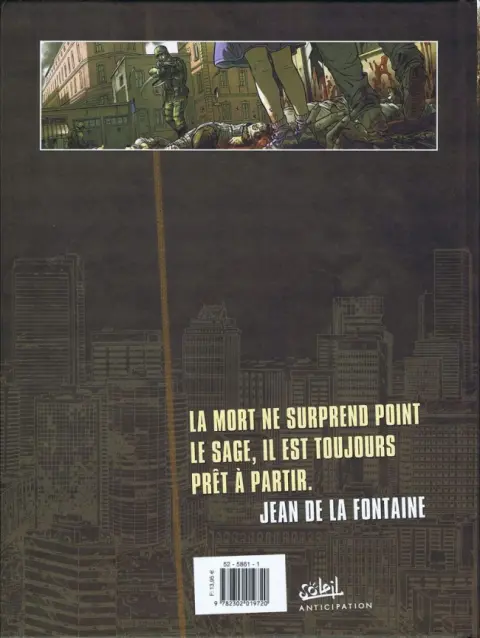Verso de l'album Zombies Tome 0 La Mort et le mourant