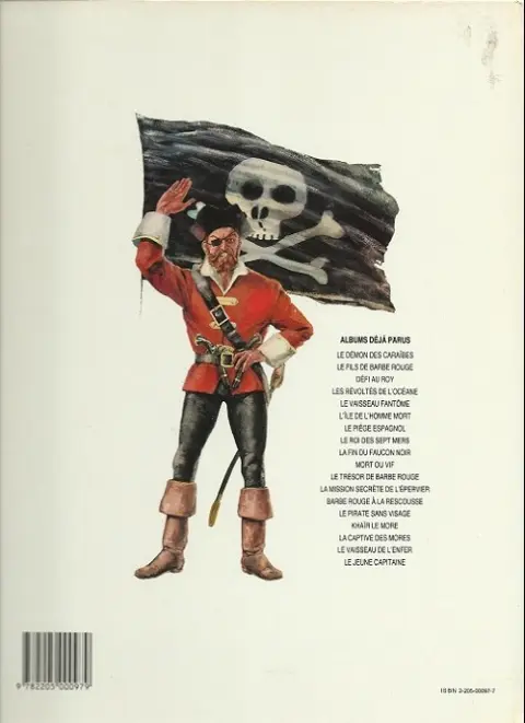 Verso de l'album Barbe-Rouge Tome 1 Le démon des Caraïbes
