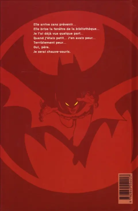 Verso de l'album Batman : Année un Année 1