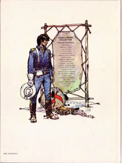 Verso de l'album La Jeunesse de Blueberry Tome 1