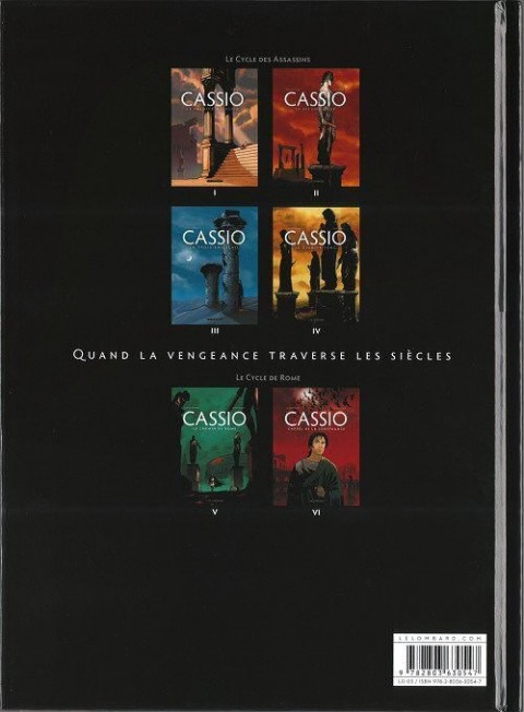 Verso de l'album Cassio Tome 2 Le second coup