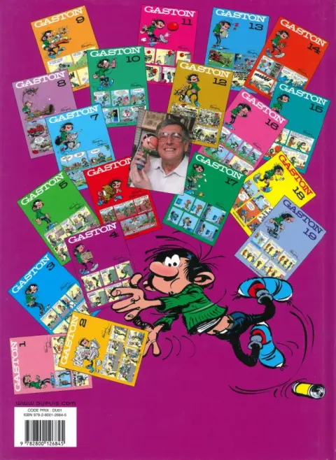 Verso de l'album Gaston Tome 4 Édition spéciale 40e anniversaire
