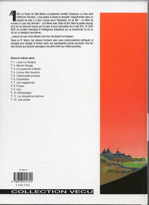 Verso de l'album Louis la Guigne Tome 8 Fureur