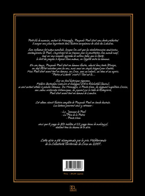Verso de l'album Paoli Edition Luxe