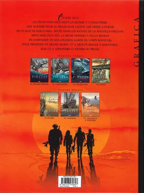 Verso de l'album Les Pirates de Barataria Tome 2 Carthagène