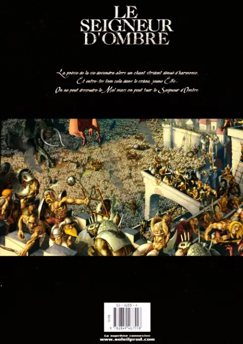 Verso de l'album Le Seigneur d'ombre Tome 1 Le grimoire d'Haleth