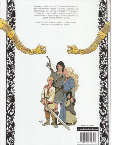 Verso de l'album Thorgal Tome 2 L'Île des Mers gelées