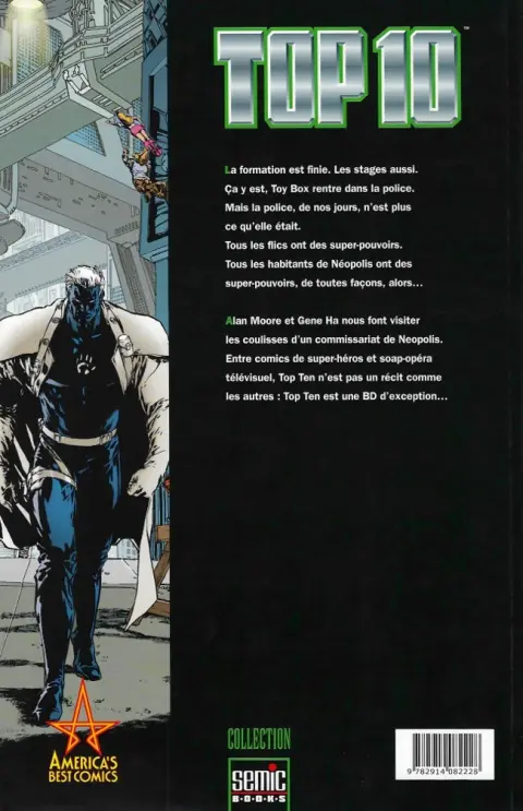 Verso de l'album Top 10 Semic / Panini Tome 1