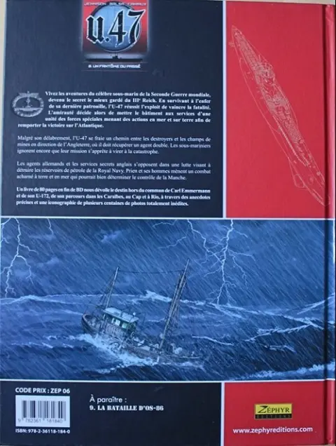 Verso de l'album U.47 Tome 8 Un fantôme du passé
