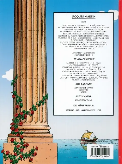 Verso de l'album Alix Tome 31 L'ombre de Sarapis