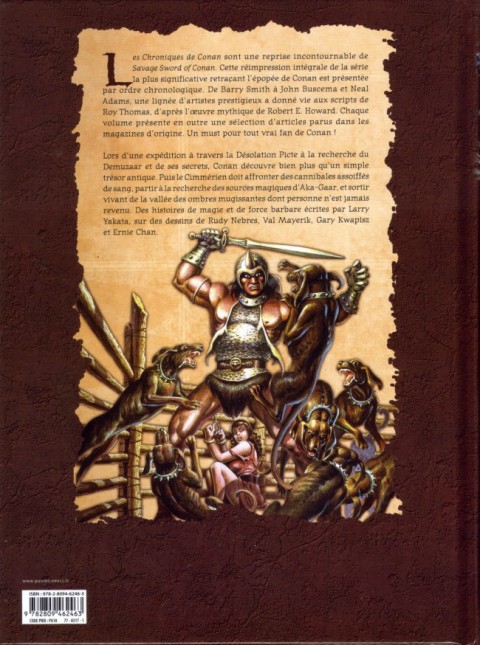 Verso de l'album Les Chroniques de Conan Tome 20 1985 (II)