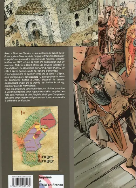 Verso de l'album L'Epte, des vikings aux Plantagenets Tome 5 Mort en Flandre