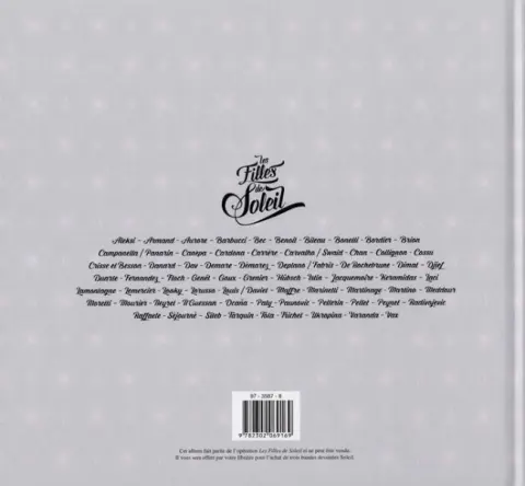 Verso de l'album Les Filles de Soleil N° 23