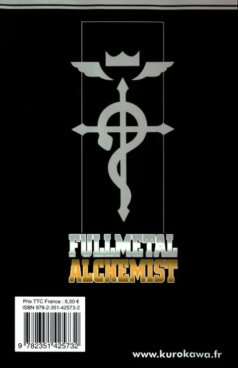 Verso de l'album FullMetal Alchemist Tome 25