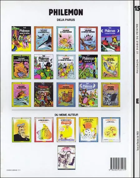 Verso de l'album Philémon Tome 15 Le diable du peintre