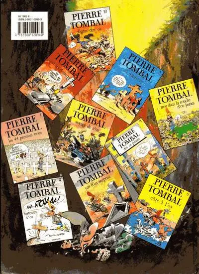 Verso de l'album Pierre Tombal Tome 11 La défense des os primés
