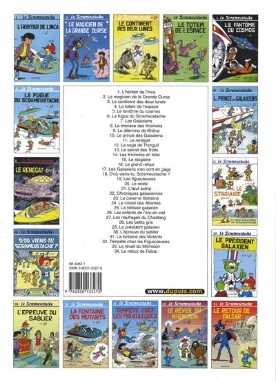 Verso de l'album Le Scrameustache Tome 34 Le retour de Falzar