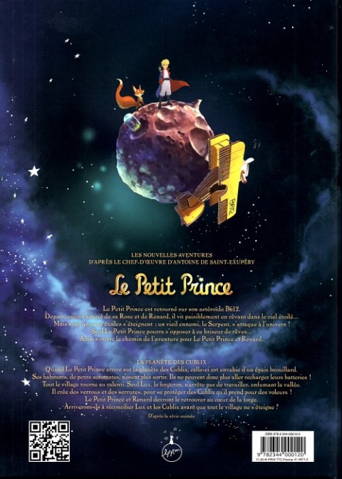 Verso de l'album Le Petit Prince - Les Nouvelles Aventures Tome 19 La planète des Cublix