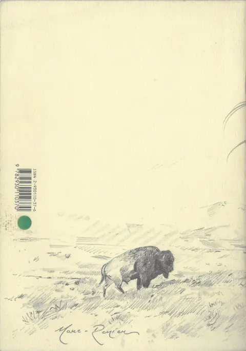 Verso de l'album Black Hills 1890 Storyboard - Carnet 1