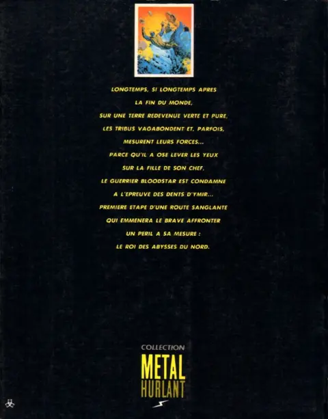 Verso de l'album Bloodstar
