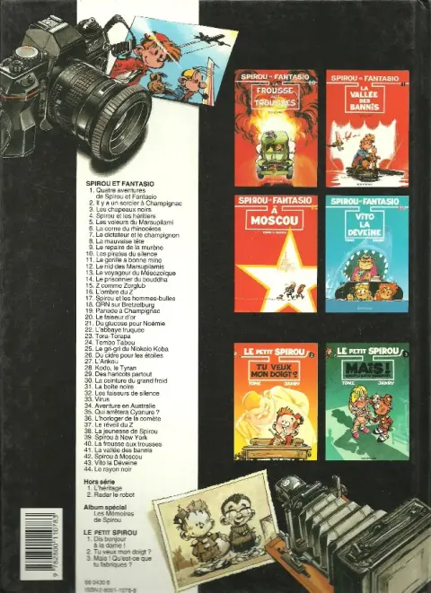 Verso de l'album Spirou et Fantasio Tome 34 Aventure en Australie