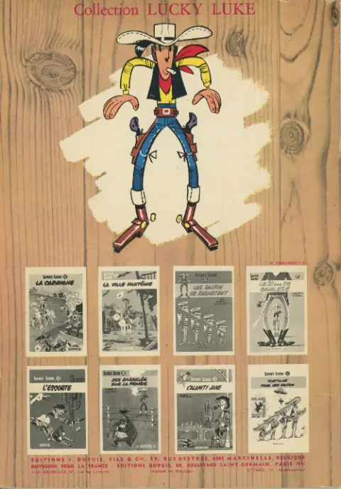Verso de l'album Lucky Luke Tome 25 La ville fantôme