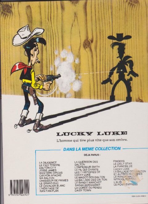 Verso de l'album Lucky Luke Tome 53 Le Daily Star