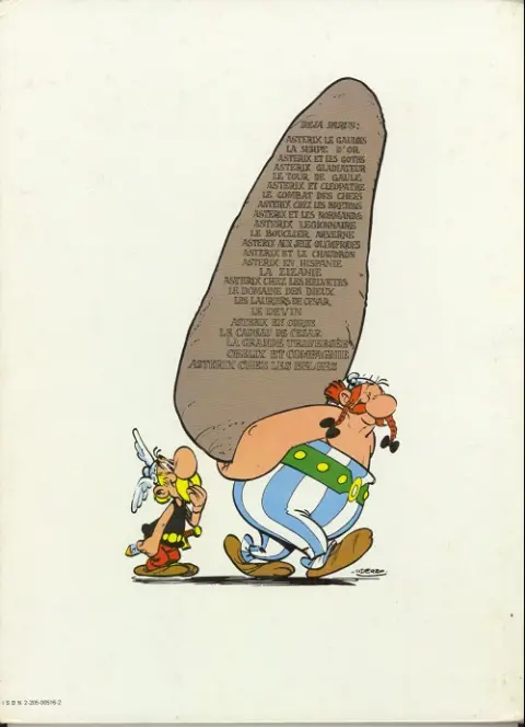 Verso de l'album Astérix Tome 16 Astérix chez les helvètes