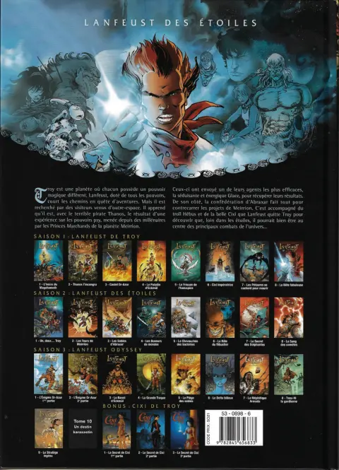 Verso de l'album Lanfeust des Étoiles Tome 3 Les sables d'Abraxar