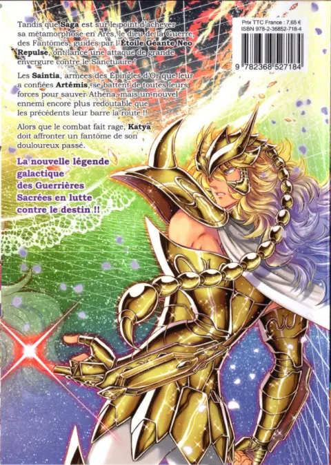 Verso de l'album Saint Seiya - Saintia Shô 12