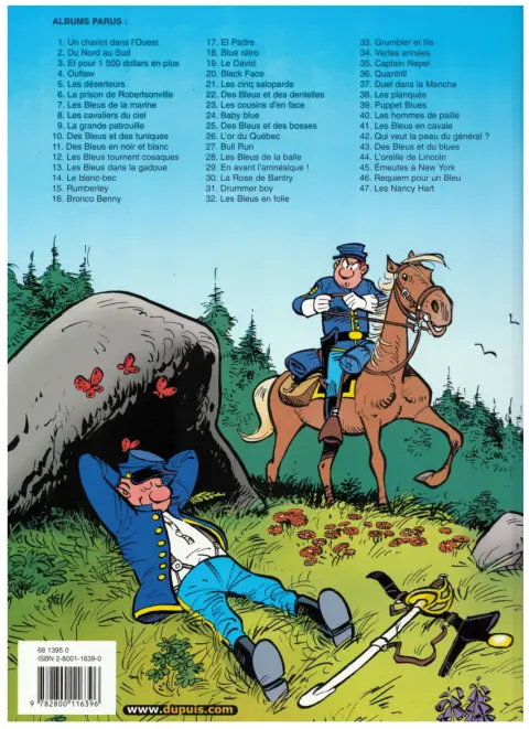 Verso de l'album Les Tuniques Bleues Tome 29 En avant l'amnésique !