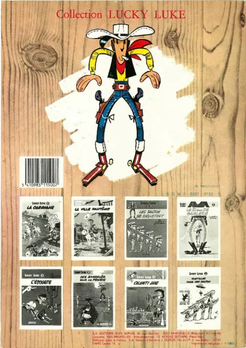 Verso de l'album Lucky Luke Tome 16 En remontant le Mississipi