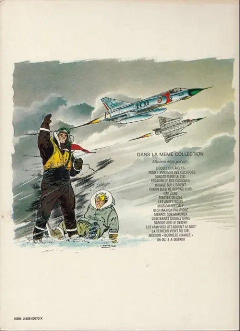 Verso de l'album Tanguy et Laverdure Tome 18 Un DC-8 a disparu