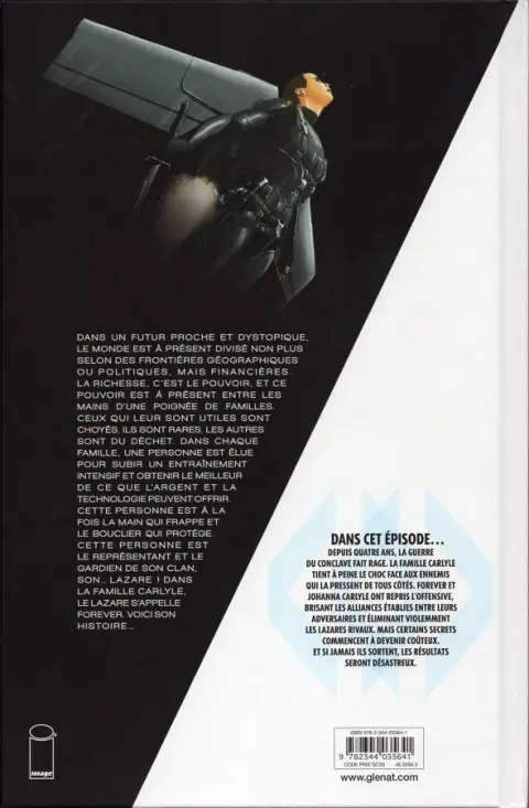 Verso de l'album Lazarus Tome 7 Risen